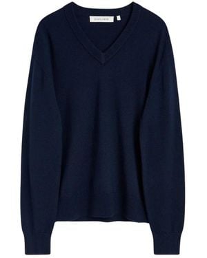 sunflower Moon Merino V Neck - Blau