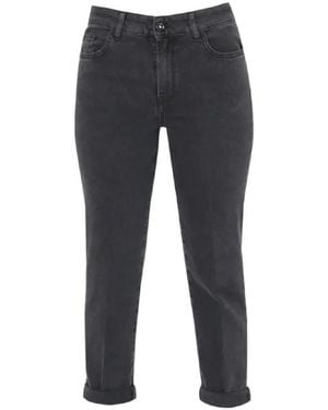 Kocca Jeans ,Zwart ,Denim Zwarte Denim Broek Hoge Prestaties - Grijs
