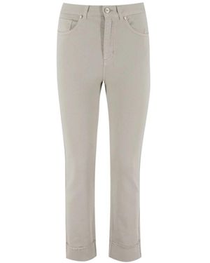 Panicale Cropped Jeans - Gray