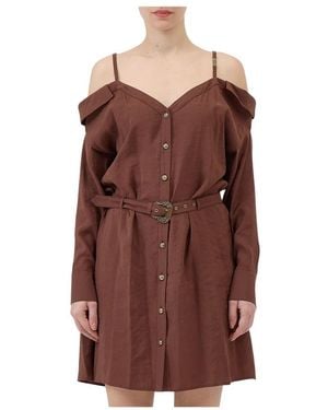 Versace Jeans Couture Short Dresses - Brown