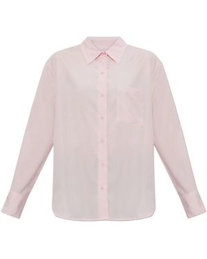 Rag & Bone Overhemden ,Roze ,Katoen Connie Poplin Shirt - Wit
