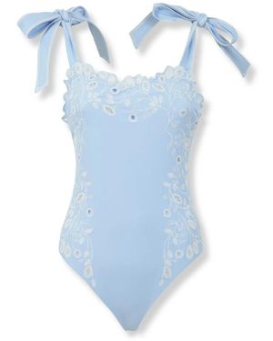 Jonathan Simkhai Badmode ,Blauw ,Nylon Laurie One-Piece