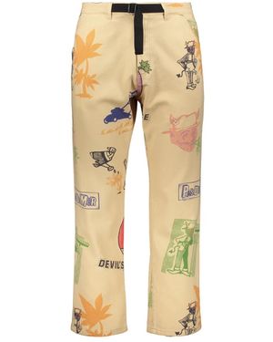 PAS DE MER Straight Trousers - Naturel