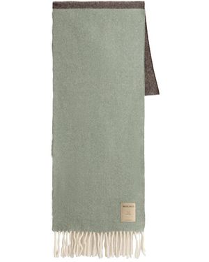 Woolrich Color Block Wool Scarf - Groen