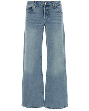 FRAME Jeans ,Blauw ,Wide Jeans