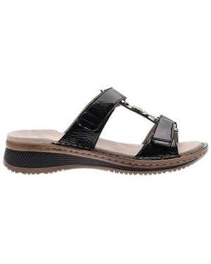 Ara Hawaii Wedge Sandaal - Zwart