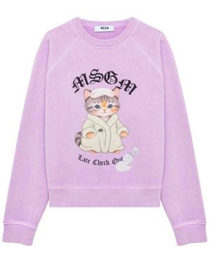 MSGM Sweatshirts - Viola