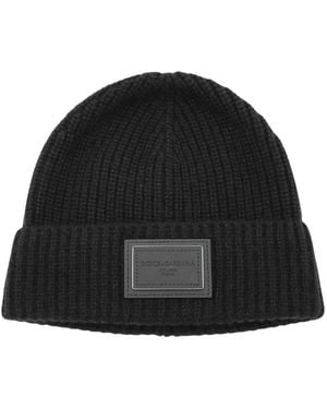 Dolce & Gabbana Strickmütze - Schwarz