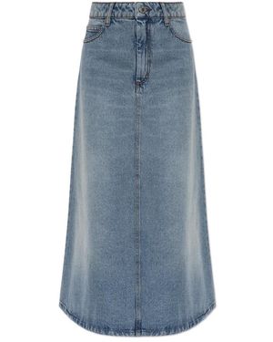 Ami Paris Blauwe Denim Rok