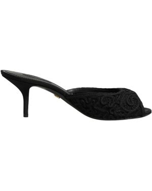 Dolce & Gabbana Heeled Mules - Nero