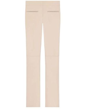 Courreges Broeken ,High-Waisted Sculpted Leg Broeken - Naturel