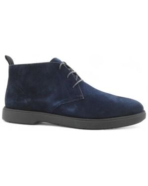 Geox Lace-Up Boots - Blue