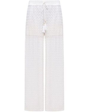 Twinset Gehäkelte Muschelhose - Weiß