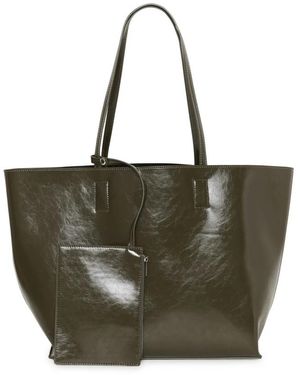 Part Two Minimalistische Design Tas Met Bijpassende Portemonnee - Groen