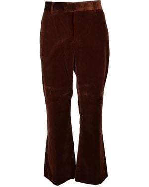 Palm Angels Wide Trousers - Brown