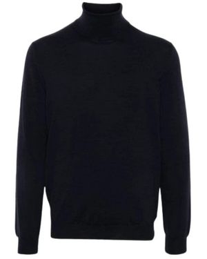 Slowear Truien & Vesten ,Blauw ,Wol Certified Flexwool Slim Fit Neck Sweater