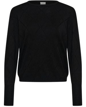 Kaffe Truien & Vesten ,Zwart ,Lizza Argyle Pullover