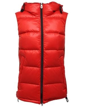 Peuterey Ärmellose Jacke Mit Kapuze - Rot