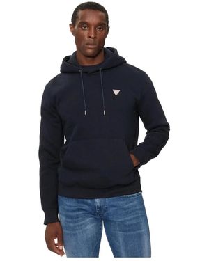 Guess Blauwe Hoodie Met Logopatch