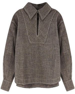 Soeur Overhemden ,Bruin ,Polyester Shirts - Grijs