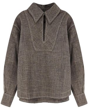 Soeur Overhemden ,Bruin ,Polyester Shirts - Grijs