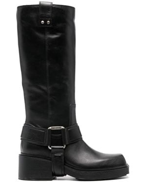 Vic Matié High Boots - Zwart