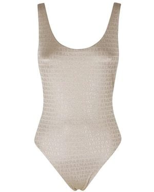 Balmain Goldener Brasilianischer Badeanzug - Braun