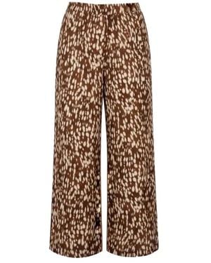 Amélie & Amélie Wide Trousers - Brown