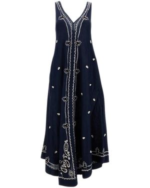 P.A.R.O.S.H. Midi Dresses - Blue