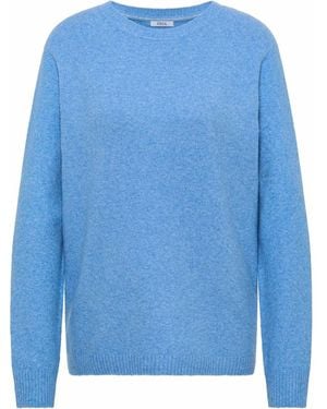 Cecil Strickpullover Mit U-Boot-Ausschnitt - Blau