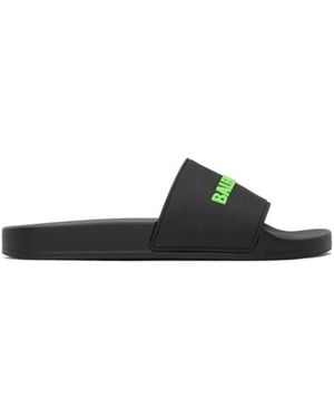Balenciaga Sliders - Negro