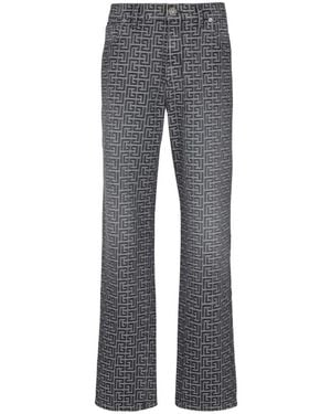 Balmain Straight Jeans - Gris