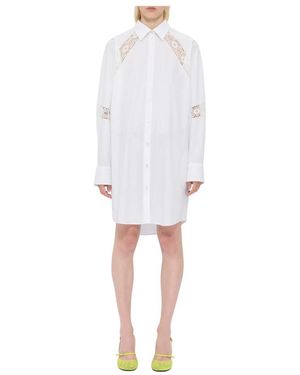 MSGM Shirt Dresses - White