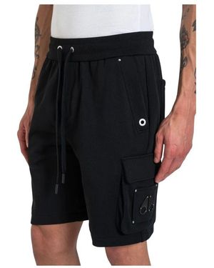 Moose Knuckles Cargo Shorts Aus 100% Baumwolle - Schwarz