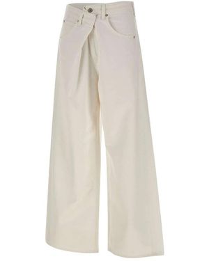 Agolde Wide Jeans - Blanco