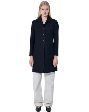 Jil Sander Single-Breasted Coats - Blue