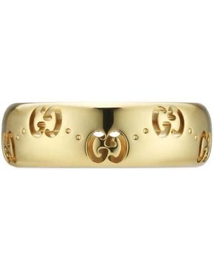 Gucci Icon 18K Gg Dunne Ring - Metallic