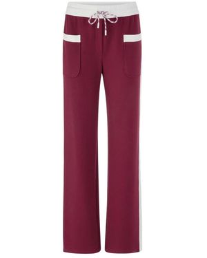 Marc Cain Straight Trousers - Rojo