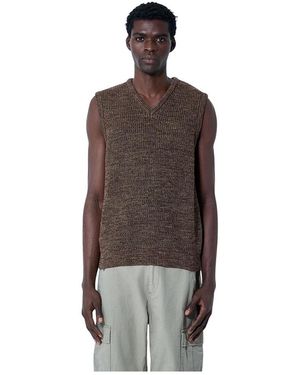 Noah Sleeveless Knitwear - Brown