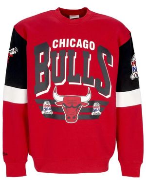 Mitchell & Ness Long Sleeve Training Tops - Rojo