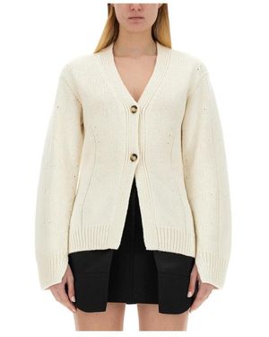 Helmut Lang Truien & Vesten ,Wol Cardigans - Wit