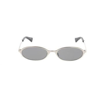 Saint Laurent Accessoires ,Grijs ,Zonnebril - Metallic