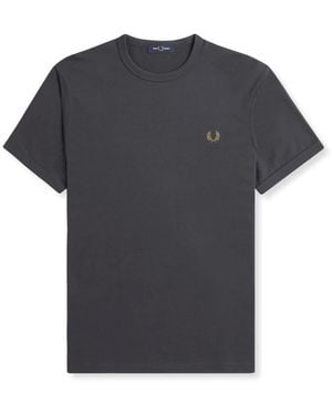 Fred Perry Ringer T-Shirt - Zwart