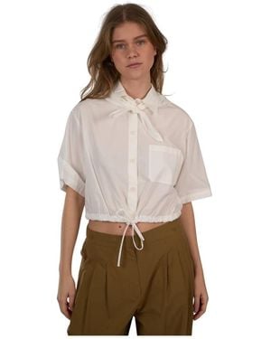 Ottod'Ame Kort Poplin Shirt - Bruin