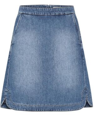 Inwear Denim Rok Met Taille Detail - Blauw