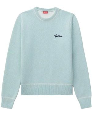 KENZO Truien & Vesten ,Blauw ,Trui Met Ronde Hals