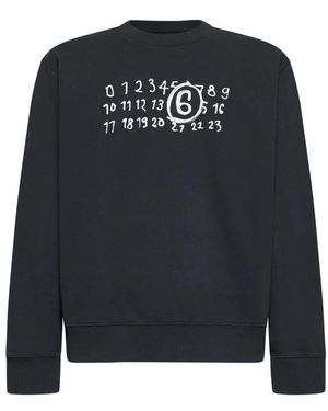 MM6 by Maison Margiela Sweatshirts - Black