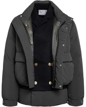 Sacai Winter Jackets - Negro