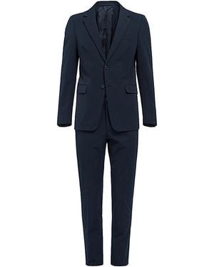 Prada Single Breasted Suit Set - Blauw