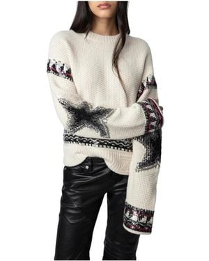 Zadig & Voltaire Kanson Pailletten-Pullover Aus Kaschmir - Schwarz